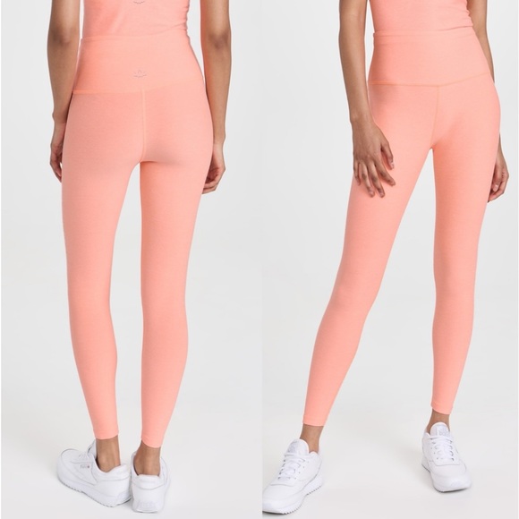 Beyond Yoga Pants - NWT Beyond Yoga Spacedye Caught In The Midi Legging Electric Peach Medium